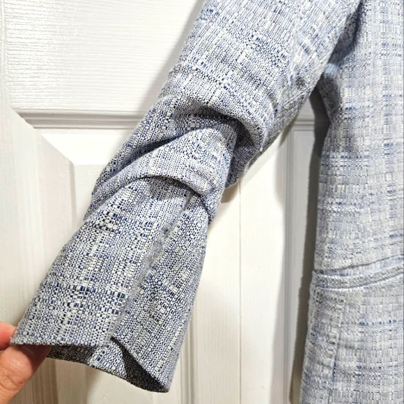 H&M Light Blue Woven Blazer - Picture 6 of 8